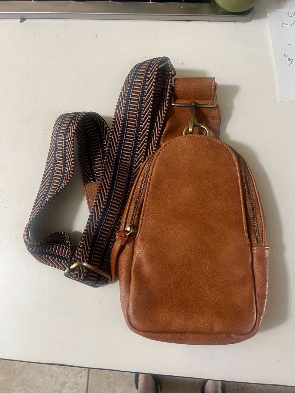Anthropologie Urban Origin Crossbody Bag w/Guitar Strap like new